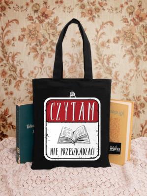 Opakowanie Torba na książki Czytam Nie Przeszkadzać