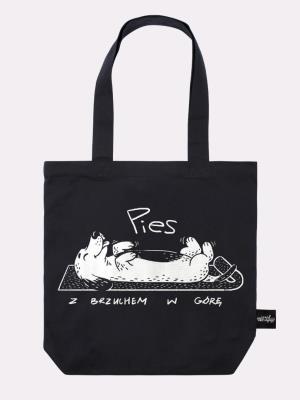 Opakowanie Torba Pies z brzuchem na górze