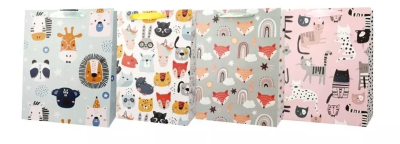 Opakowanie Torba prezentowa 18x23 koty, lisy