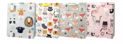 Opakowanie Torba prezentowa 31x42 koty, lisy