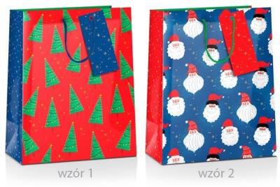Opakowanie Torba prezentowa Boże Narodzenie 33x10x45cm MIX