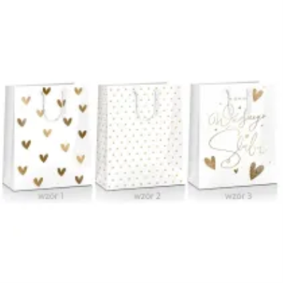 Torba prezentowa Grand Ślub 18x24x10 MIX. Wydawca: PAN DRAGON. SmakLiter.pl Opakowanie Torba prezentowa Grand Ślub 18x24x10 MIX