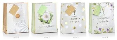 Opakowanie Torba prezentowa Komunia Gold 45x33x10cm MIX