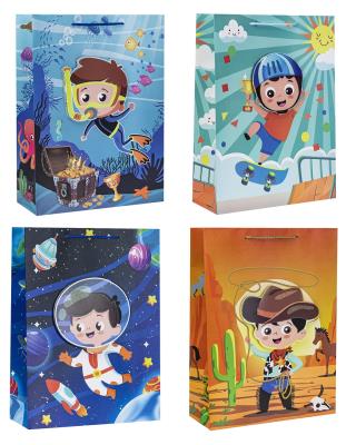 Opakowanie Torebka dziecięce hot-stamp 31x42x12cm mix ROZETTE 12 szt