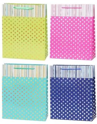 Opakowanie Torebka Lux 30x42x12cm kropki mix ROZETTE