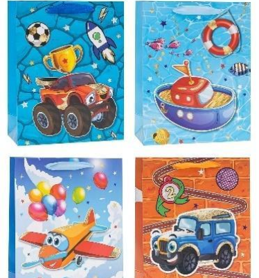 Opakowanie Torebka ozdobna 18x23x8cm brokat mix ROZETTE