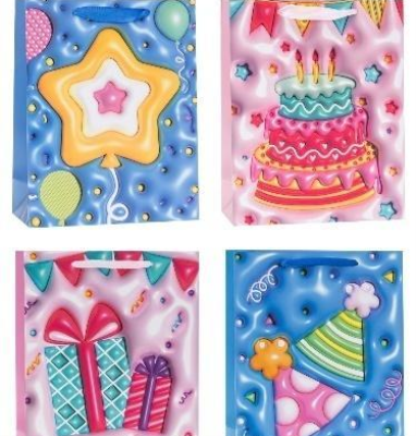 Opakowanie Torebka ozdobna 18x23x8cm party mix ROZETTE