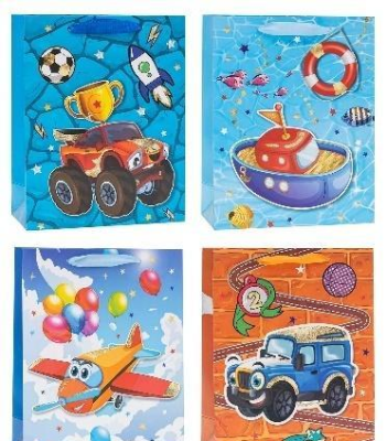 Opakowanie Torebka ozdobna 26x32x10cm brokat mix ROZETTE