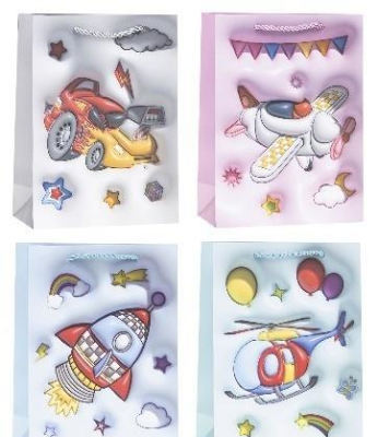 Opakowanie Torebka ozdobna 26x32x10cm dziecięce mix ROZETTE