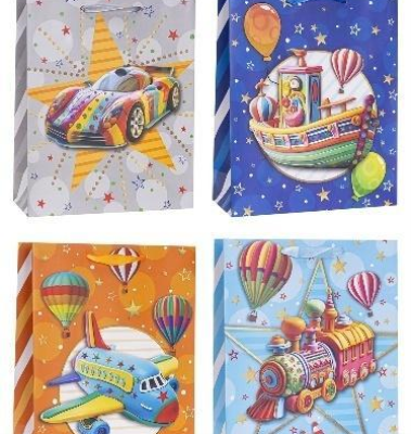 Opakowanie Torebka ozdobna 26x32x10cm dziecięce mix ROZETTE