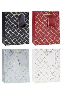 Opakowanie Torebka ozdobna 26x32x10cm hot-stamp mix ROZETTE