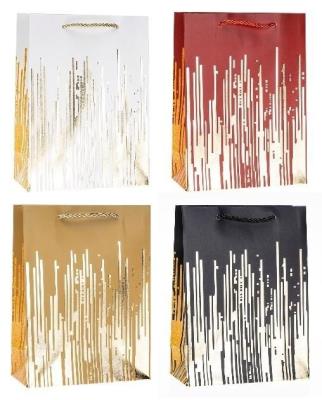 Opakowanie Torebka ozdobna 26x32x10cm hot-stamp mix ROZETTE