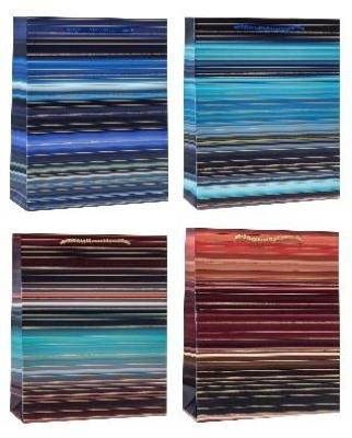 Opakowanie Torebka ozdobna 26x32x10cm hot-stamp mix ROZETTE