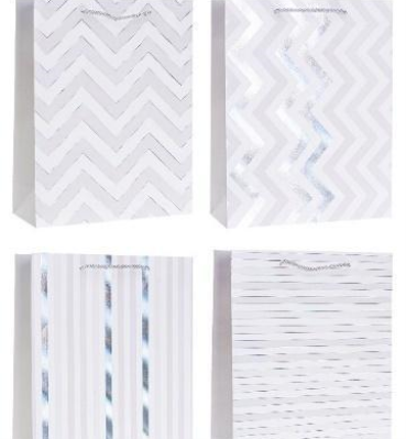 Opakowanie Torebka ozdobna 26x32x10cm hot-stamp mix ROZETTE