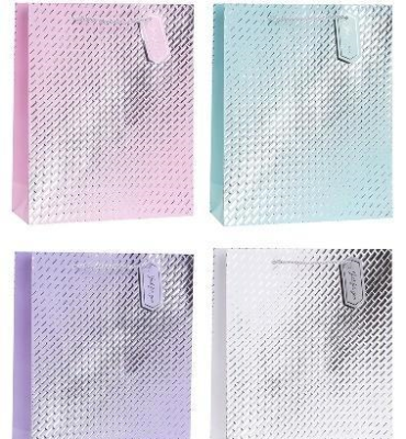 Opakowanie Torebka ozdobna 26x32x10cm hot-stamp mix ROZETTE