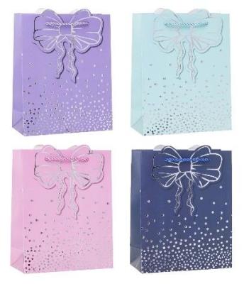 Opakowanie Torebka ozdobna 26x32x10cm hot-stamp mix ROZETTE