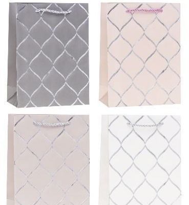 Opakowanie Torebka ozdobna 31x40x12cm hot-stamp mix ROZETTE