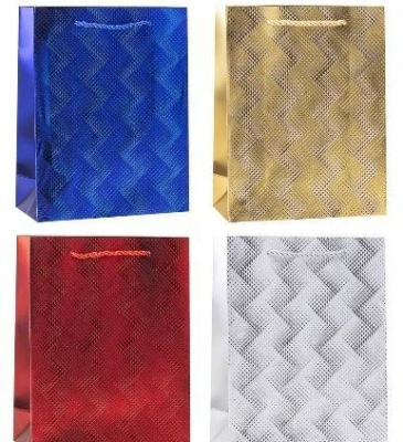 Opakowanie Torebka ozdobna 31x40x12cm hot-stamp mix ROZETTE