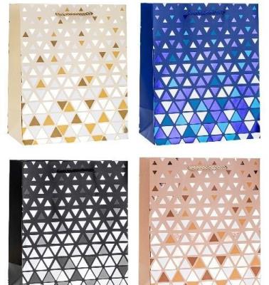 Opakowanie Torebka ozdobna 31x42x10cm hot-stamp mix ROZETTE 1 szt