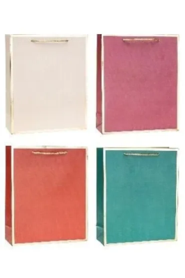 Opakowanie Torebka ozdobna 31x42x12cm hot-stamp mix ROZETTE