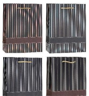 Opakowanie Torebka ozdobna 31x42x12cm hot-stamp mix ROZETTE