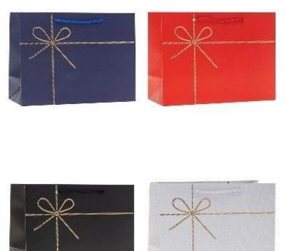 Opakowanie Torebka ozdobna 32x26x10cm hot-stamp mix ROZETTE 1 szt