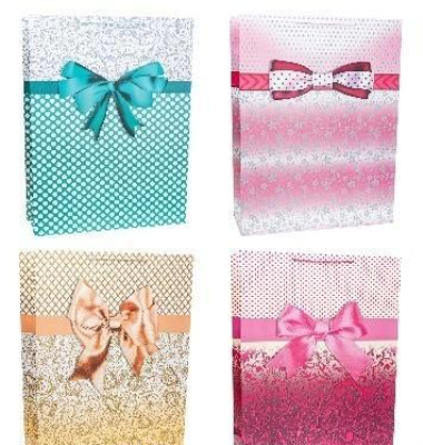 Torebka ozdobna 51x72x18cm szerokie dno mix. Wydawca: ROZETTE. SmakLiter.pl Opakowanie Torebka ozdobna 51x72x18cm szerokie dno mix