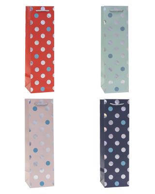 Opakowanie Torebka ozdobna na butelkę 11x38x11cm mix ROZETTE