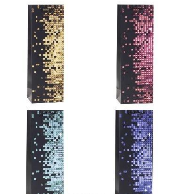 Opakowanie Torebka ozdobna na butelkę 12x36x9cm mix ROZETTE