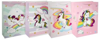 Opakowanie Torebka ozdobna PL-6 średnia Jednorożce mix