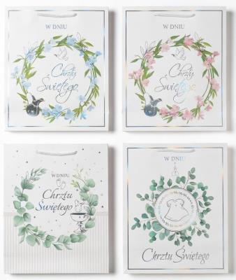 Opakowanie Torebka ozdobna Premium Chrzest PL-6 średnia