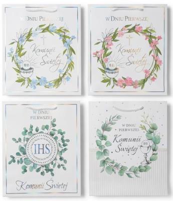 Opakowanie Torebka ozdobna Premium Komunia PL-6 średnia