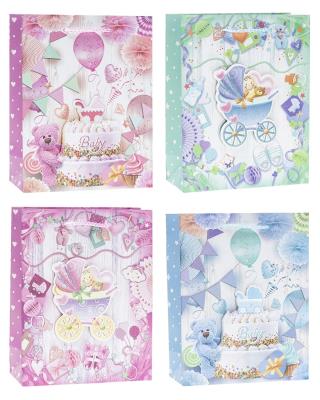 Opakowanie Torebka Pop-Up 3D Narodziny 18x23x8cm mix ROZETTE 1 szt