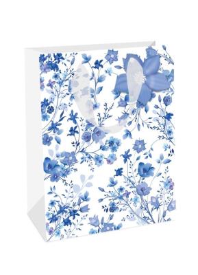 Opakowanie Torebka prezentowa Blue Flowers - niebieskie...