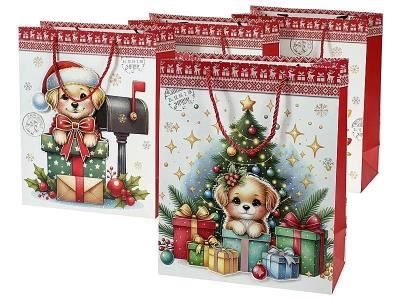 Opakowanie Torebka prezentowa Boże Narodzenie 23x18x10cm MIX