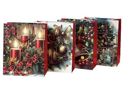 Opakowanie Torebka prezentowa Boże Narodzenie 32x26x10cm MIX