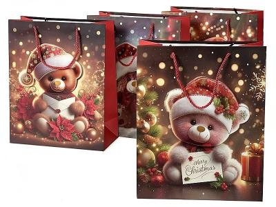 Torebka prezentowa Boże Narodzenie 33x25x12cm MIX. Wydawca: ADAR. SmakLiter.pl Opakowanie Torebka prezentowa Boże Narodzenie 33x25x12cm MIX