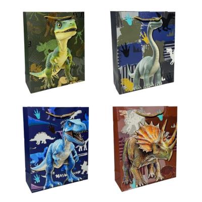 Opakowanie Torebka prezentowa dziecięca L Dinozaury mix