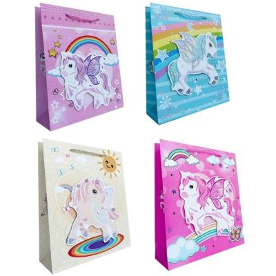 Opakowanie Torebka prezentowa dziecięca M Jednorożec 3D mix