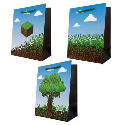 Opakowanie Torebka prezentowa dziecięca piksele L mix