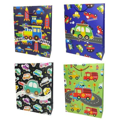 Opakowanie Torebka prezentowa dziecięca XL Pojazdy mix
