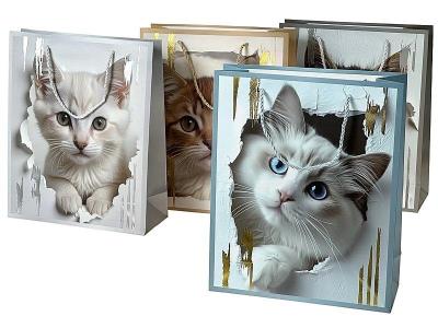 Torebka prezentowa kot 23x18x10cm MIX. Wydawca: ADAR. SmakLiter.pl Opakowanie Torebka prezentowa kot 23x18x10cm MIX