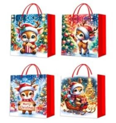 Opakowanie Torebka prezentowa L Boże Narodzenie brokat mix