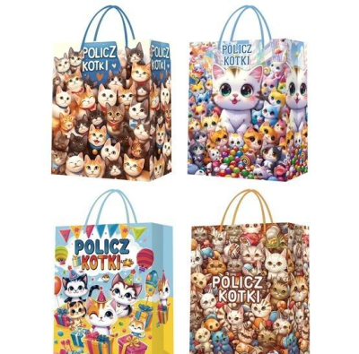 Opakowanie Torebka prezentowa L Kotki