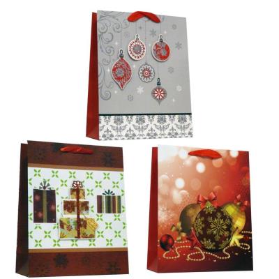 Opakowanie Torebka prezentowa M Boże Narodzenie 3D mix