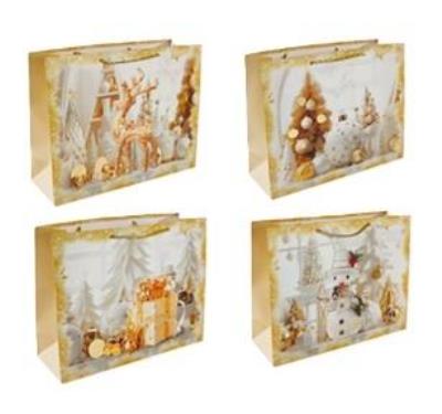 Opakowanie Torebka prezentowa M Boże Narodzenie platera mix