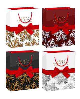 Opakowanie Torebka prezentowa M Boże Narodzenie szerokie dno