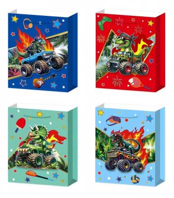 Opakowanie Torebka prezentowa M Pojazdy dinozaury