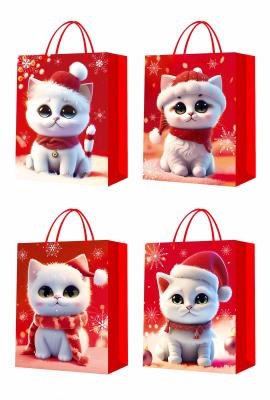 Opakowanie Torebka prezentowa S Boże Narodzenie brokat 3D mix