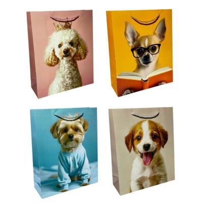 Opakowanie Torebka prezentowa uniwersalna L Pieski mix